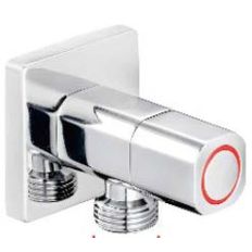 Robinet d'arrêt rouge