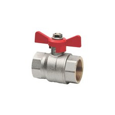 Vanne à bille papillon FF