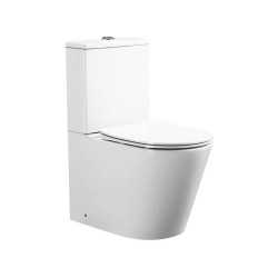 WC complet design arrondie avec docuhette intégrée (bidet)