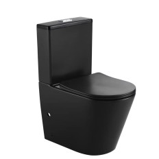 WC complet design arrondie avec docuhette intégrée (bidet)