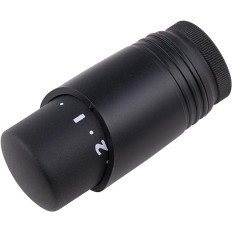 Tête thermostatique Design noir