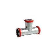 Te pour raccord en acier à sertir