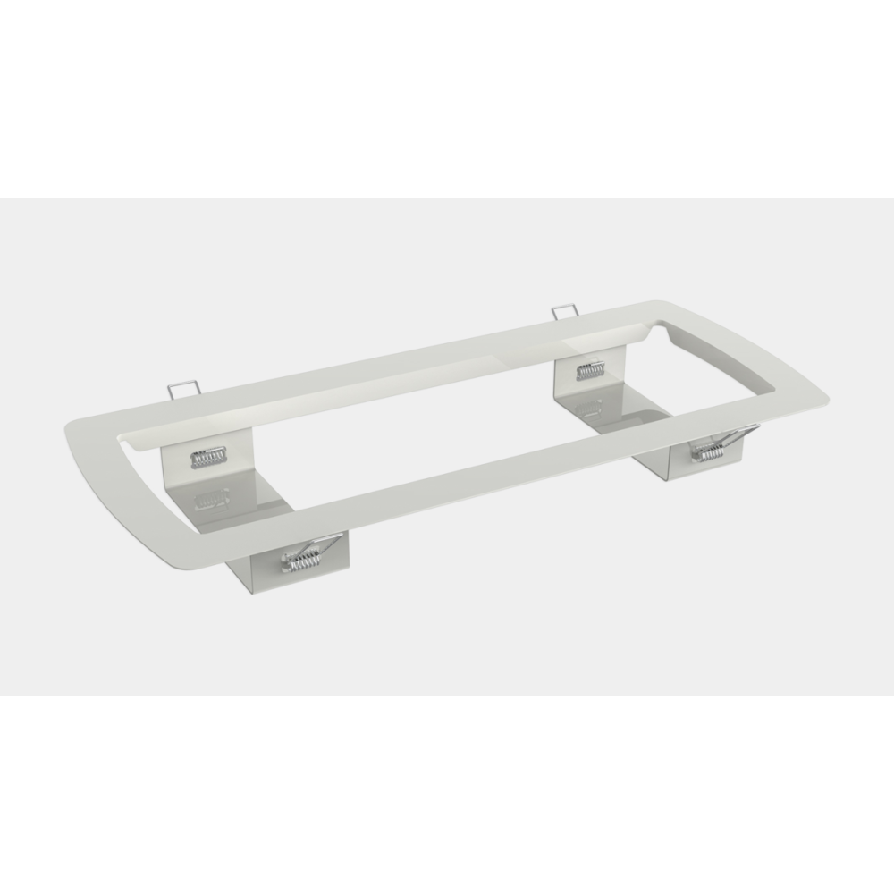 Cadre pour éclairage de secours LED rectangulaire