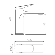 Mitigeur de lavabo Or Mitigeur de lavabo Or