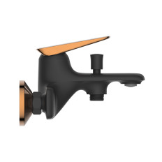 Mitigeur de baignoire Noir / Rose gold