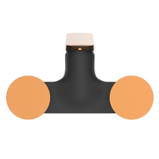 Mitigeur de baignoire Noir / Rose gold