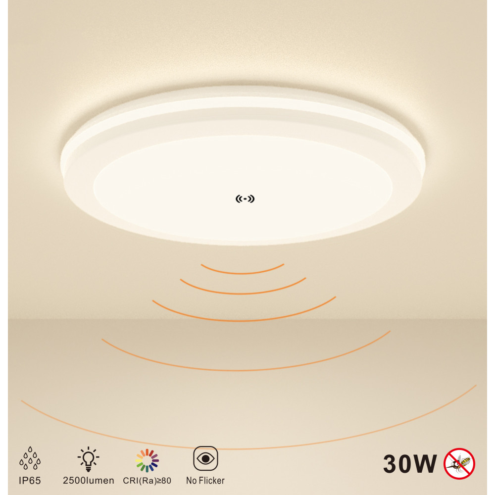 Panel rond LED avec détecteur
