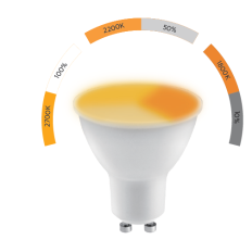 LED GU10 dimmable couleur chaude