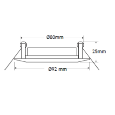 Support de spot double ring orientable Noir