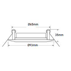 Support Spot Led orientable chrome