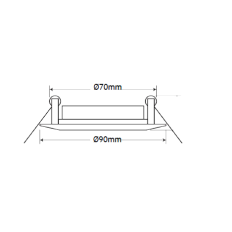 Support de spot Blanc et Noir double LED