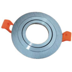 Support de spot double ring orientable chrome