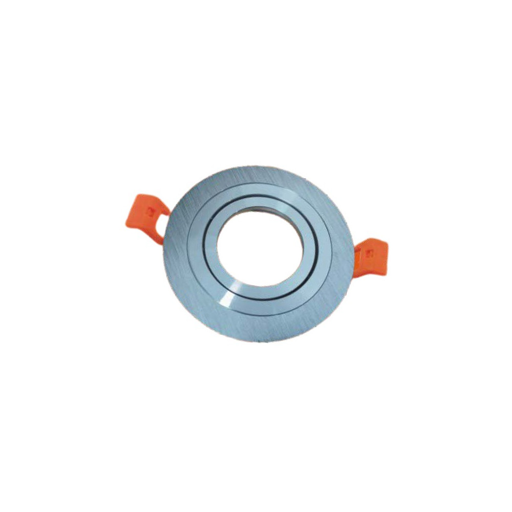 Support de spot double ring orientable chrome Support de spot double ring orientable chrome