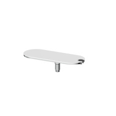 Tablette cascade chrome & blanc