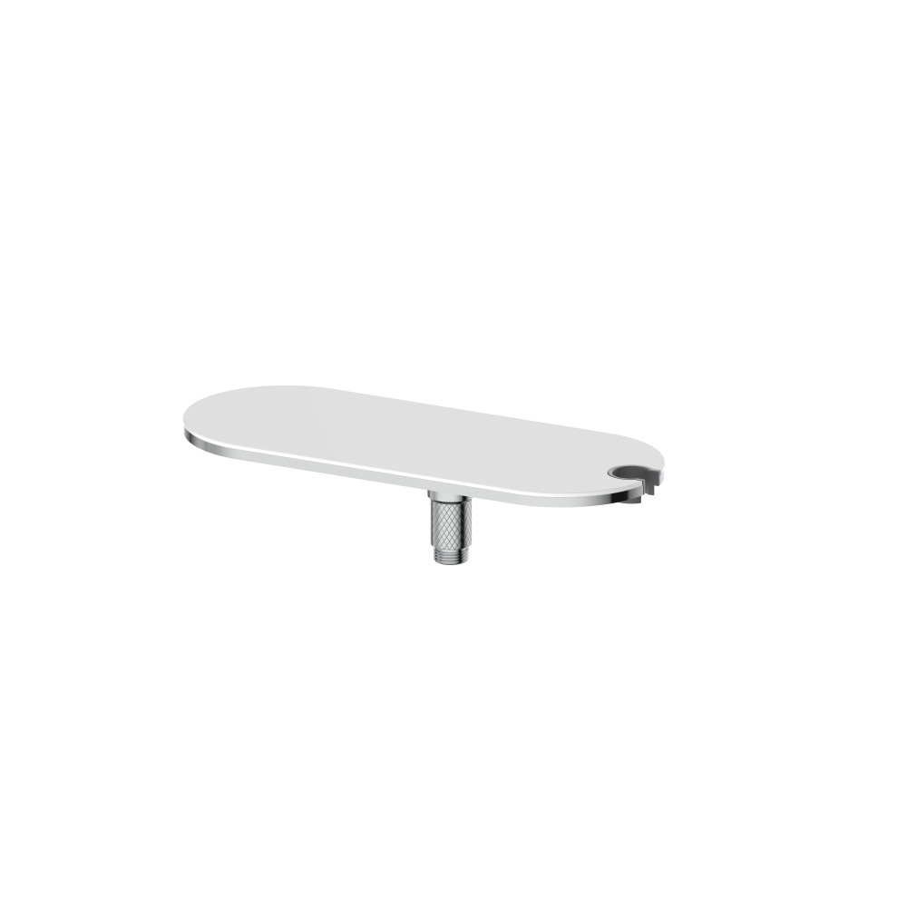 Tablette cascade chrome & blanc
