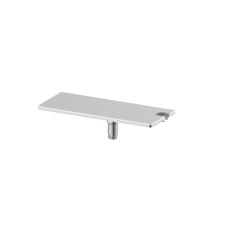 Tablette cascade chrome & blanc