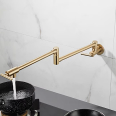 Robinet embout pivotant chrome