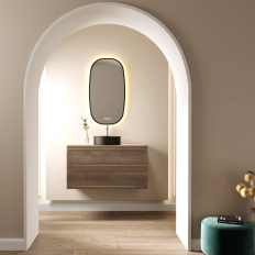 Meuble suspendu FRAME**Roble Tabac**